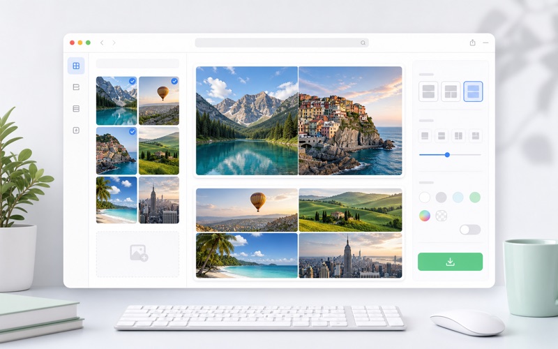 Merge Images Online Free - Combine Photos Side by Side or Grid